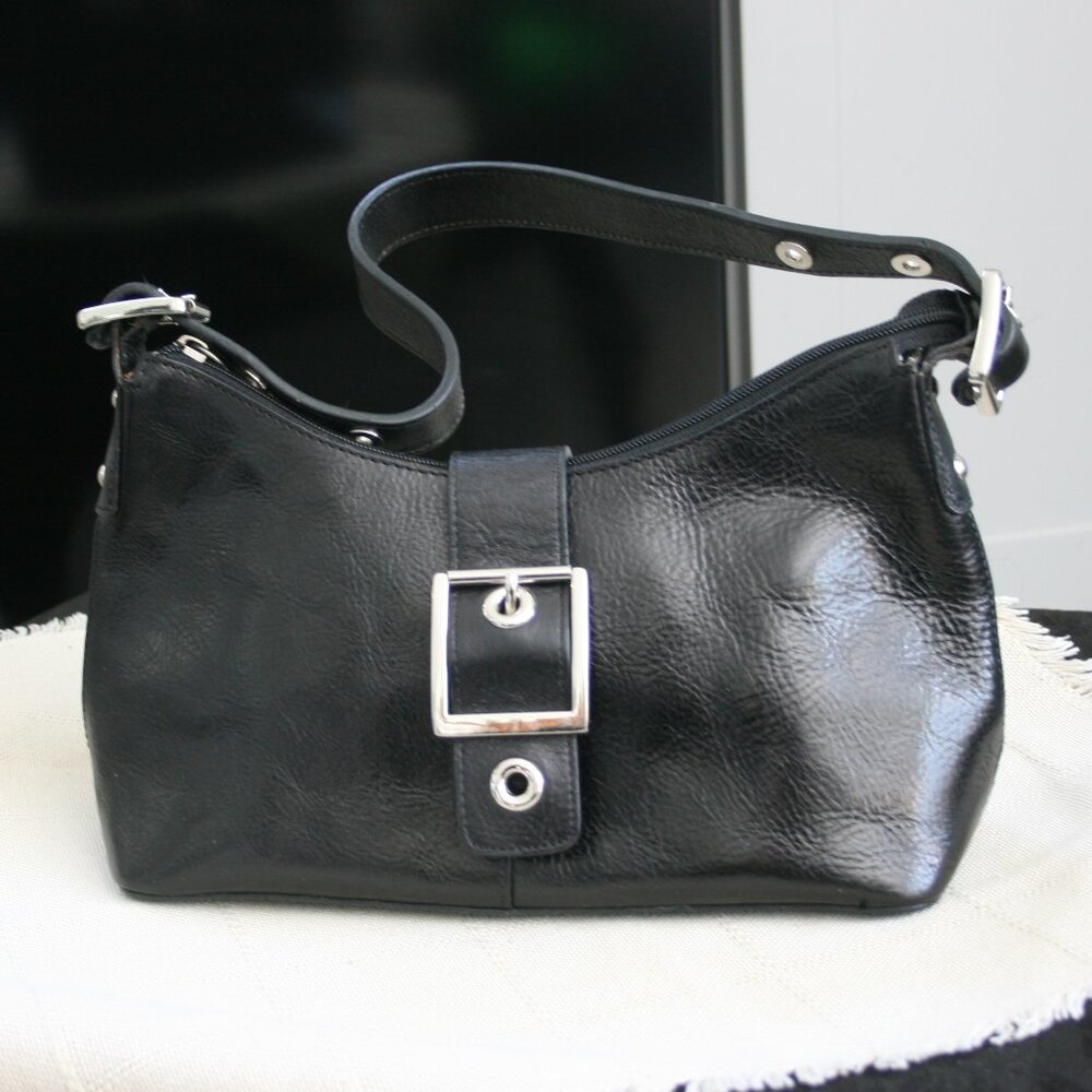 Black Wilsons Leather Shoulder Bag